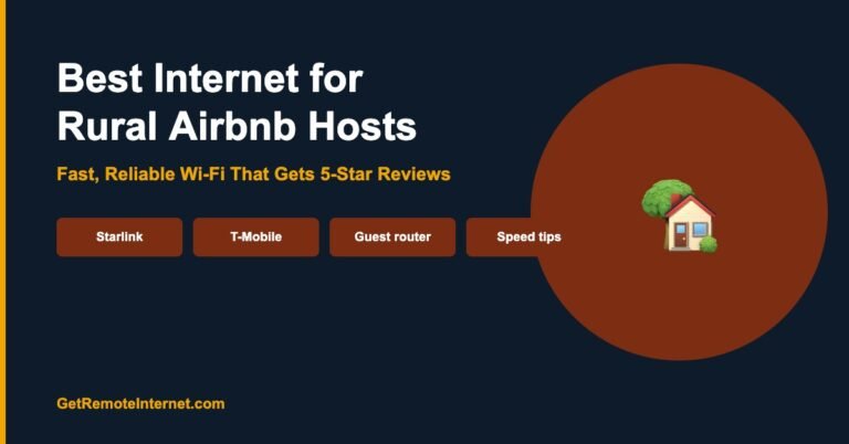 Best Internet for Rural Airbnb Hosts (Fast Wi-Fi = 5-Star Reviews)