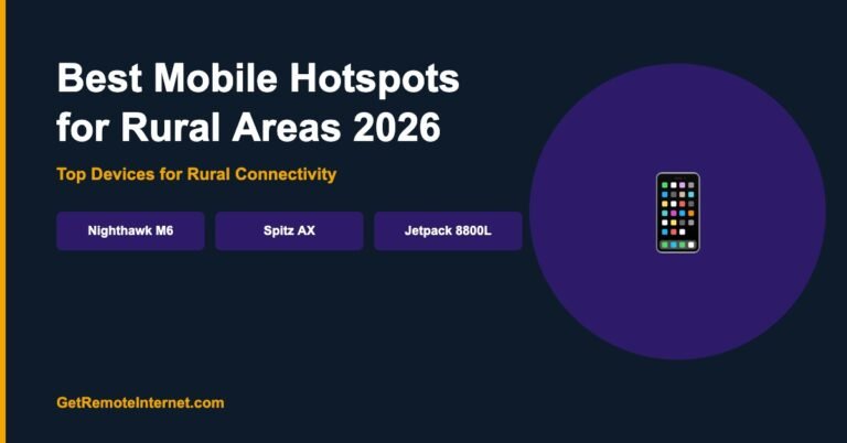 Best Mobile Hotspots for Rural Areas 2026