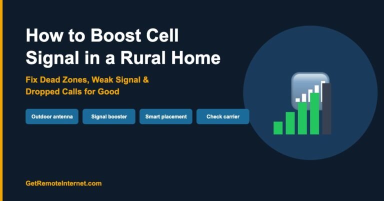 How to Boost Cell Signal in a Rural Home (5 Steps That Actually Work)