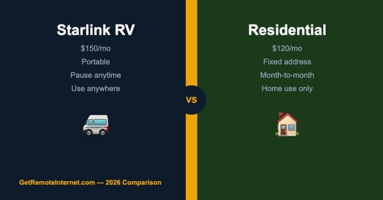 Starlink RV vs Residential 2026: Which Plan Should You Get?